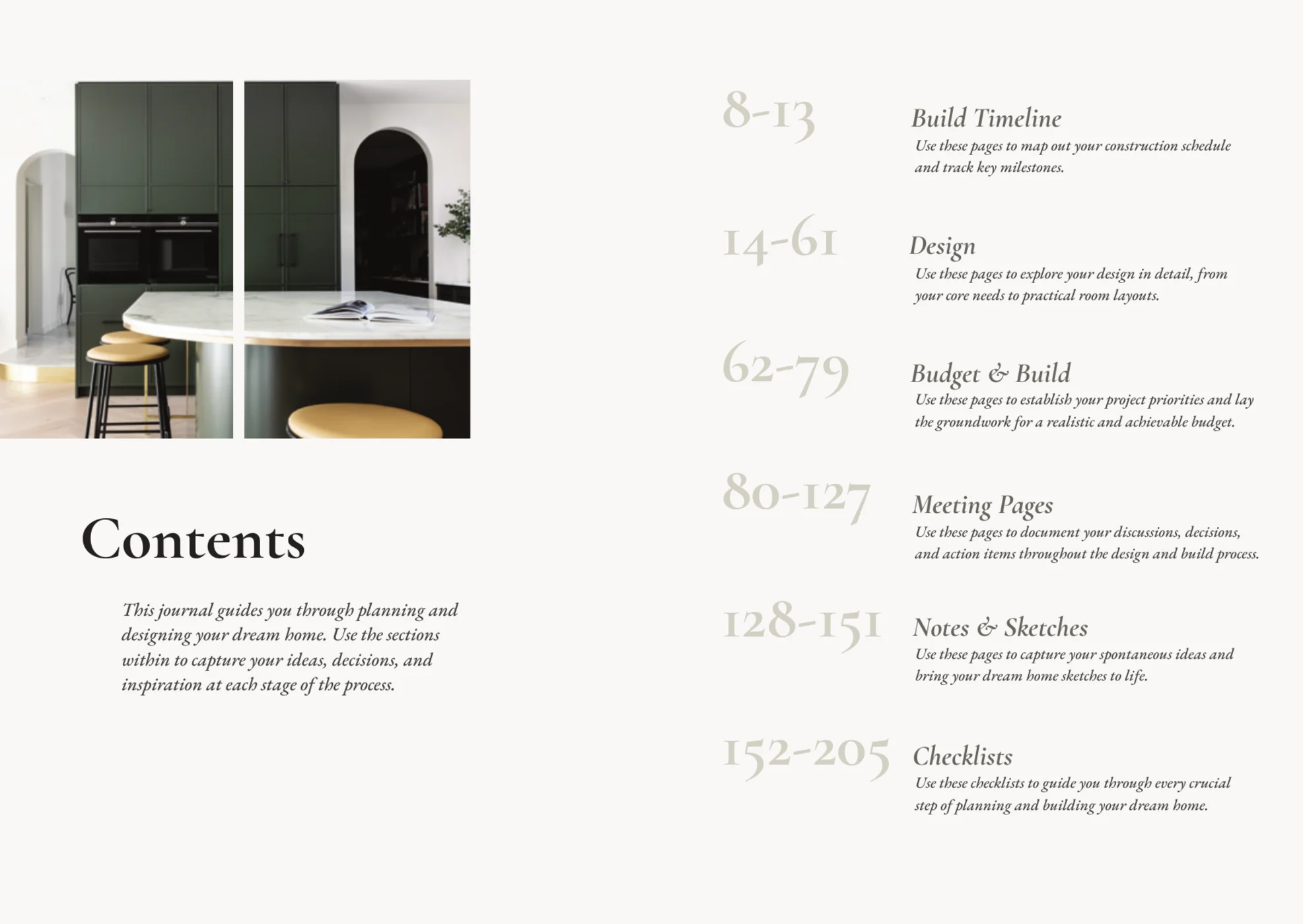 Journal contents